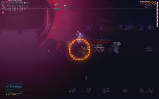 Defeating the Devourer of Gods in Terraria