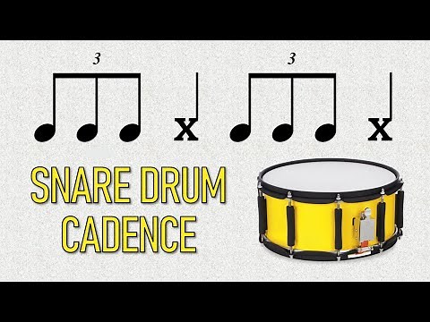 Easy Snare Drum Cadence Play-Along | Demi Lovato Triplets 🥁