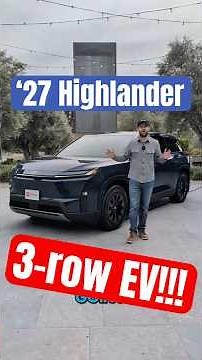 Highlander EV!! 2027 Toyota Highlander Revealed