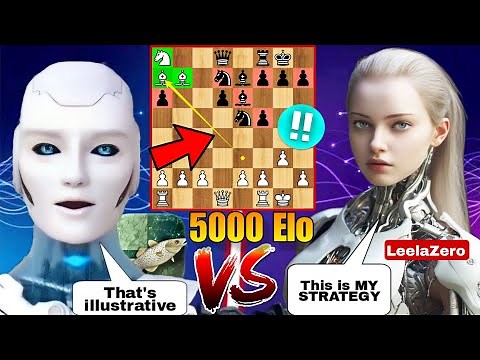 LEELAZERO Shows 5000 ELO Performance Against Stockfish 16 With Knight Sacrifice | Chess com | AI