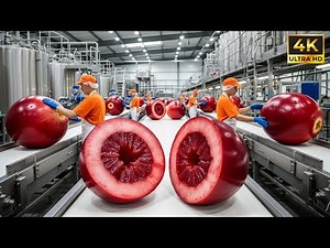 Inside a Modern Cranberry Factory From Fresh Cranberries to Canned Cranberry Jelly (Full Process)