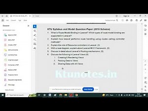 KTU CST463 Web Programming module 5 LARAVEL ,Introduction to Laravel and MVC Framework