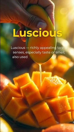 English Vocabulary | Luscious