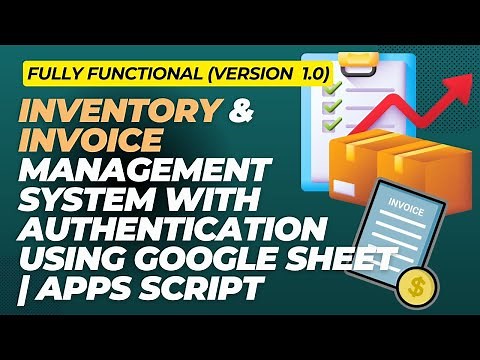 Free Inventory & Billing System with Google Sheets | No Hosting Needed | Full Tutorial + Download