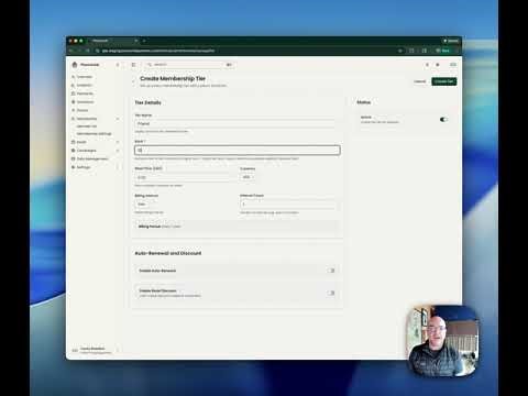 PineconeAI Membership Settings — Getting started with membership tiers
