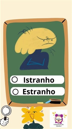 Strange or Strange | Portuguese tips #studytime #educationalvideos #shortvideos #learn