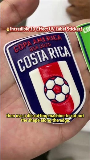 Incredible 3D effect UV label stickers!