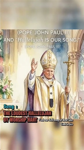 "We Are An Easter People ✨ and Hallelujah is our song." — Pope John Paul II #Catholic #Faith #praise