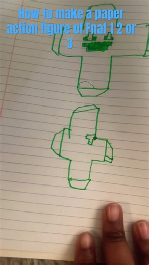 How to make a paper action figure of Fnaf