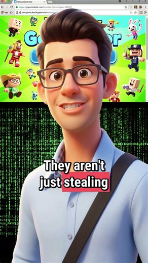 THE TRUTH ABOUT FREE ROBUX! 🚨 (Don't Click!) #shortvideo