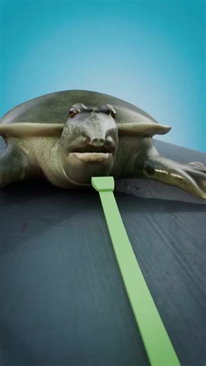 How Turtle Anti-Bite Cones Work 🤔 | soft shell turtle