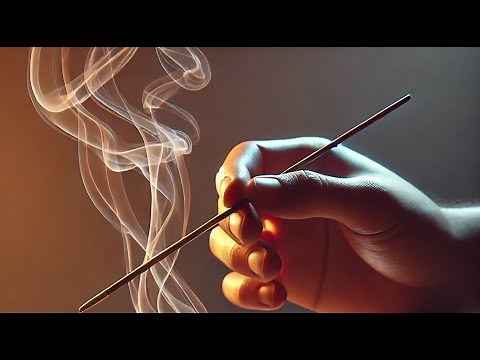 How to Use BURN Incense Stick WITHOUT Carrier Holder Vessel (Light Home-made Tray)