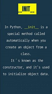 __init__ constructor method in Python