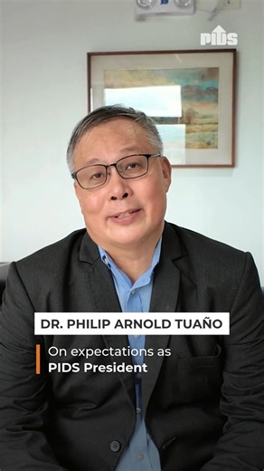 5.1K views · 236 reactions |  Meet the new PIDS President! From continuing the Institute’s legacy of evidence-based policy research to steering it through emerging challenges amid changing socioeconomic landscape, what are Dr. Philip Arnold "Randy” Tuaño’s expectations as PIDS President? Stay tuned to the PIDS Page and get to know Sir Randy. 欄 #GTKSirRandy | Philippine Institute For Development Studies | Facebook