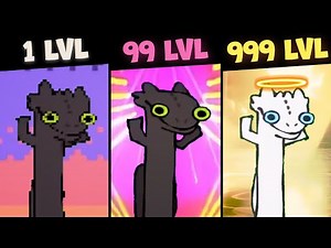 Toothless Dancing but In Different Levels