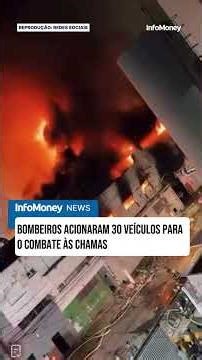 Incêndio de grandes proporções atinge fábrica no Centro de SP