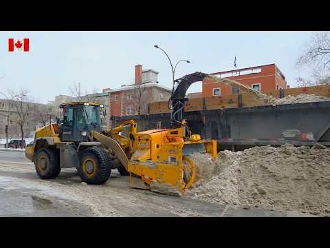 Snow Removal Operation in Montreal/Canada❄️❄️🇨🇦
