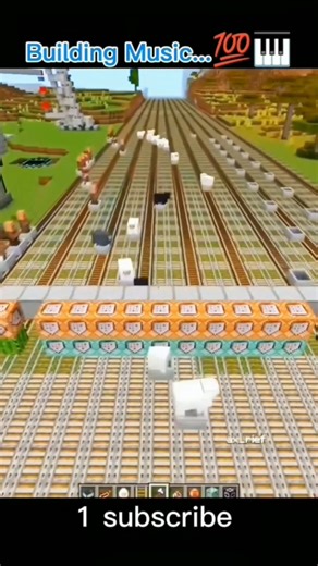 🔊🎶 THIS MINECRAFT MUSIC BUILD SOUNDS INSANE! #Minecraft #MusicBuild #Musicshort