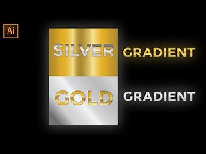 Gold Gradient and Silver Gradient Tutorial | illustrator tutorial