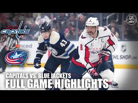 OVI'S FINAL GAME⁉️ Washington Capitals vs. Columbus Blue Jackets | Full Game Highlights | ESPN NHL