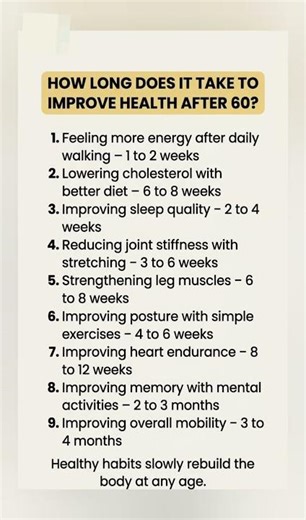 HOW LONG IT TAKES THE BODY TO RECOVER AFTER 60