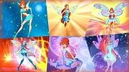 Winx Club - Bloom All Full Transformations up to Tynix! HD!