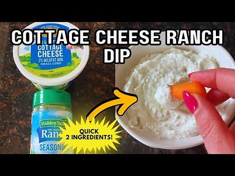 Cottage Cheese Ranch Dip Recipe 🧀 3-Min Healthy Party Snack Hack | Creamy & Low-Cal Game Day! 🏈