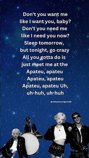 Aha pacha patch Song lyrics #APTsongLyrics #roseandbrunomars #trendingshorts #trendingsongs