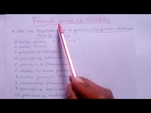 Formal Proof Of Validity