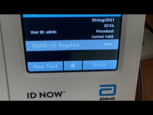 Abbott ID NOW COVID19 Rapid test device