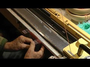 Sock knitting, forming heel and toe pockets on a Singer 360K machine