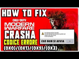 COD MODERN WARFARE CRASH error | CODES (0x0)/(0x1)/(0x9)/(0x3) - How to fix the error!