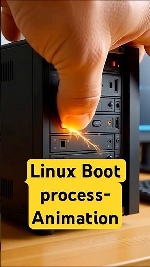 Linux Boot Process Explained in 60 Seconds (Animated) #linux #LearnLinux #animatedshorts