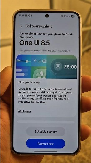 Galaxy S25 OneUi 8.5 Stable Update New Features + Update Size Revealed!