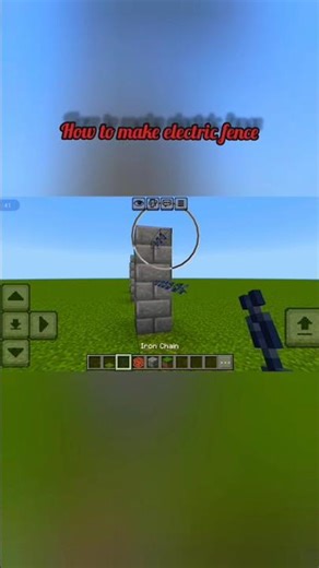 Electric fence tutorial #minecraft #fence #edit #electric