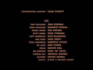 The Flintstones (1994) end credits