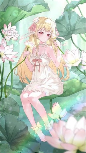 Lotus Blossom Girl Animation