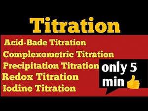Titration short trick key type Acid-Base complexometric precipitation Redox IodineUrdu Hindi notes