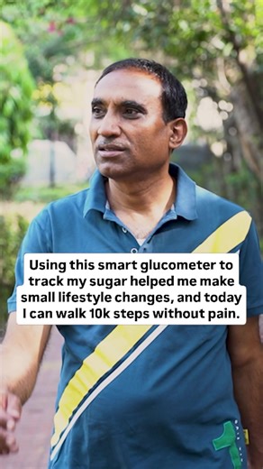 No more manual process! Trust BeatO Curv Glucometer, an Amazon Choice Product, for automatic logging of your sugar levels. Track glucose trends, get insights, and so much more! BeatO Curv Glucometer, rated 4.5 on Amazon, is a compact, smartphone-connected glucometer that lets you monitor sugar levels anytime, anywhere. Get yours today! | BeatO