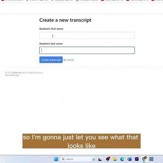 How to use Transcript maker