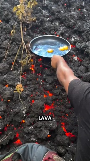 Can You Really Cook Food on Lava #shorts #youtubeshorts #viralshorts #facts #amazingfacts