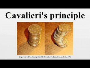 Cavalieri's principle