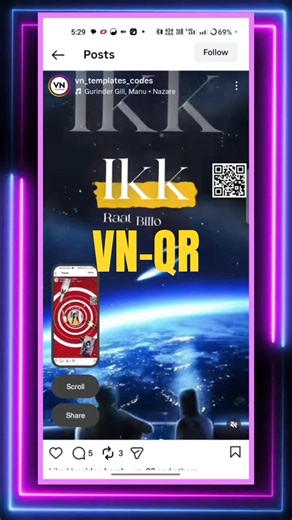 VN QR Code Video Editing