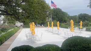 Trump turned the White House Rose Garden into a Mar-a-Lago patio | The Bulwark