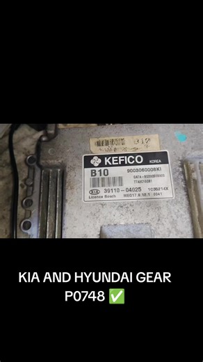 P0748 CODE ECU REPAIR KIA AND HYUNDAI