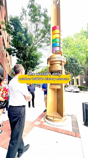 Welcome to The Legacy Walk, a Historic Landmark and one-of-a-kind museum! 🏳️‍🌈 This moving installation is the world's only outdoor LGBTQ history museum. The educational half-mile stretch contains dozens of tall, metal rainbow pylons with bronze descriptions of notable LGBTQ individuals. One new plaque is added every year in October. The free, year-round museum sits in the heart of Northalsted, the first officially recognized gay village in the U.S. 📍3245 - 3703 N Halsted St. | Choose Chicago