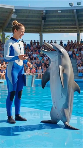 Dolphin’s Funniest Moment! 🐬 He Forgot His Trick 😂 #shorts #funny #shortsfeed #youtubeshorts