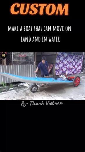 Custom DIY Boat Project: Build a Boat That Moves on Land and Water