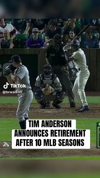 Tim Anderson is calling it a career 🫡 #baseball #mlb #mlbtheshow #timanderson #whitesox