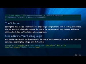 How to Sort Values in a List of Dictionaries Containing Lists in Python